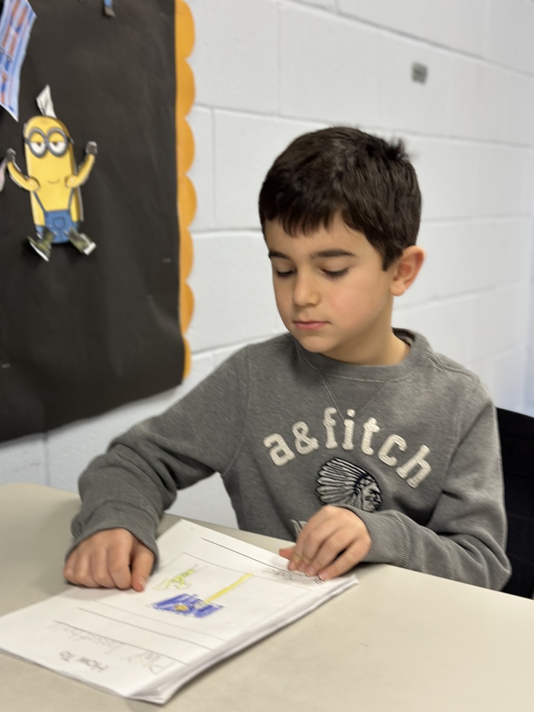 student reading writing