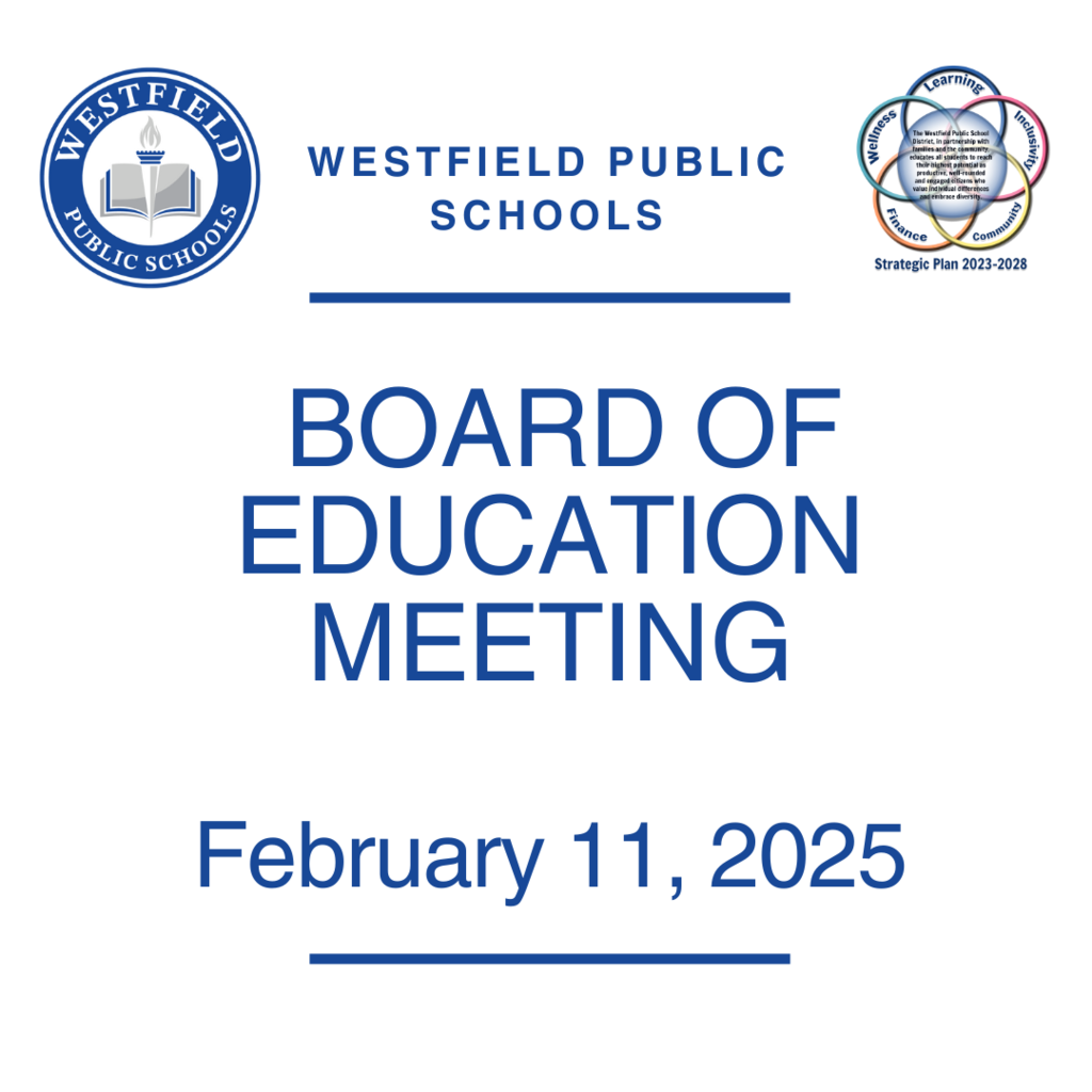 Graphic noting Board Meeting on Feb 11, 2025