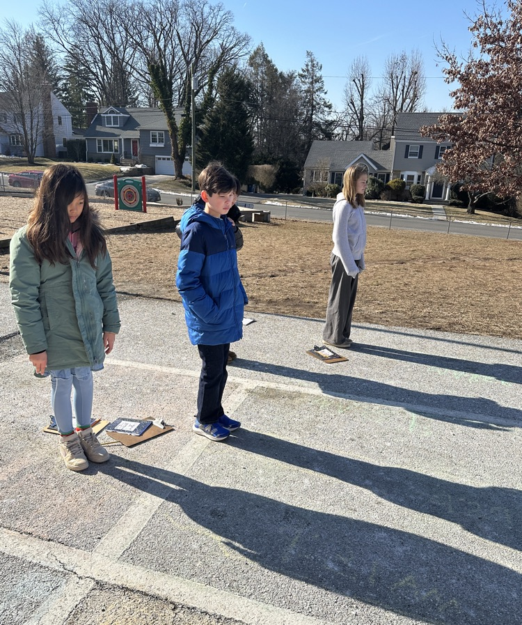 Wilson’s 5th-grade scientists took their learning outside to explore the question: How and why do our shadows change throughout the day?