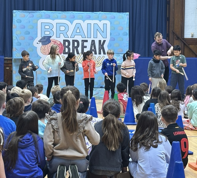 Students enjoy Break Break Academy assembly