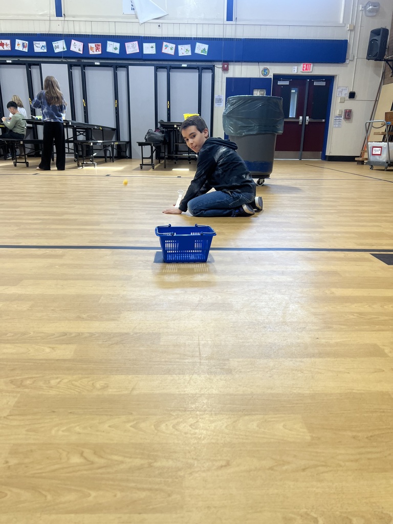 Students testing out their catapults.