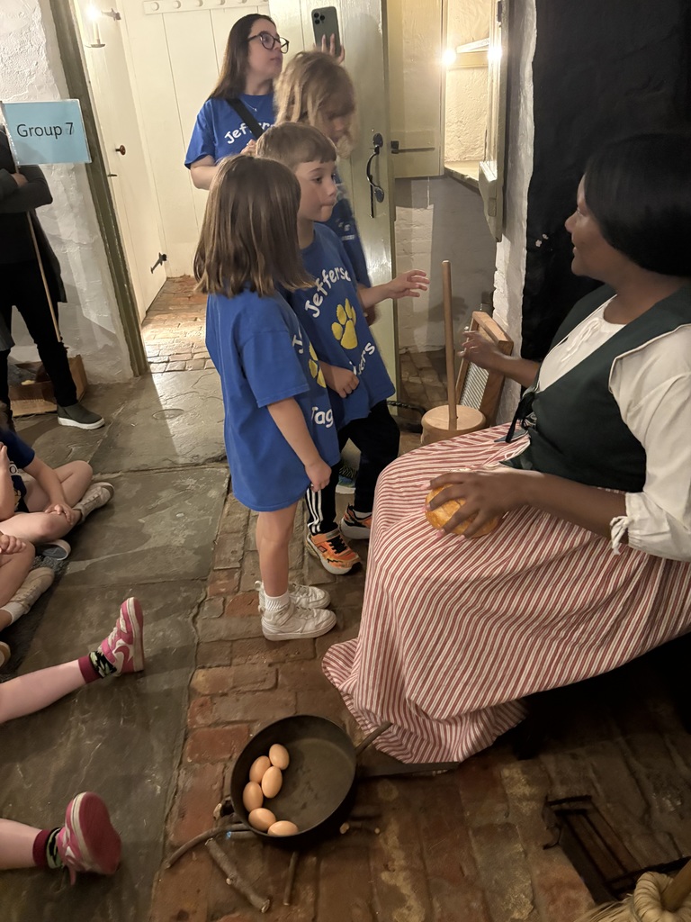 Students learning about the past.