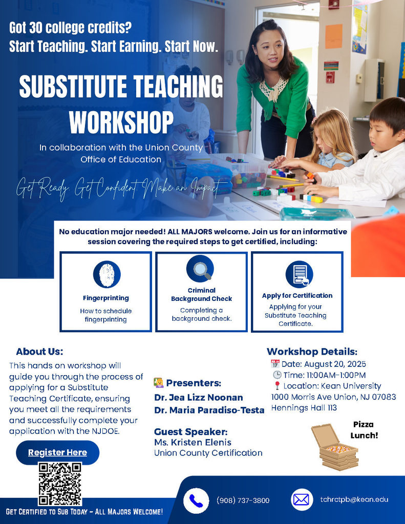 Substitute Teaching Workshop Flyer