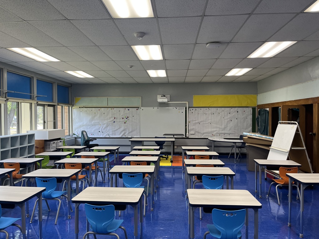 All our second grade classrooms have new furniture and a fresh coat of paint. 