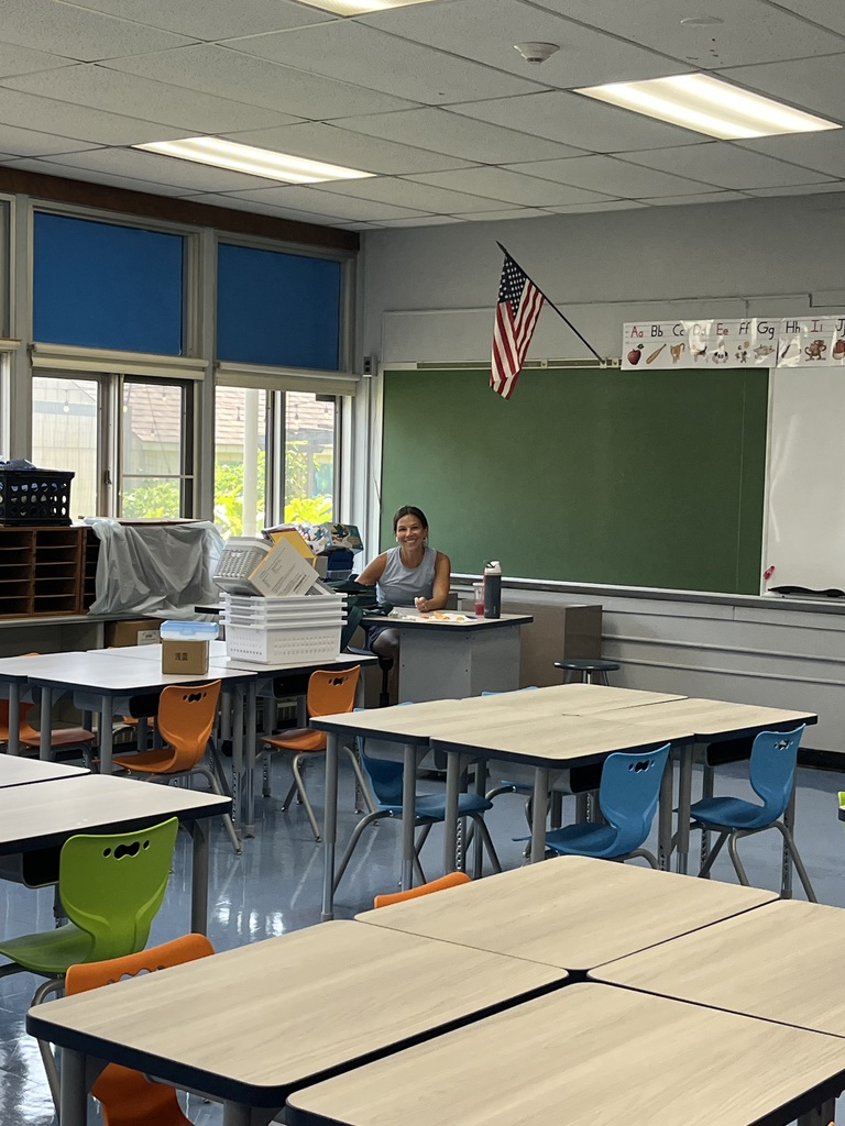 One of our teachers is excited to be back to prepare for a new year.