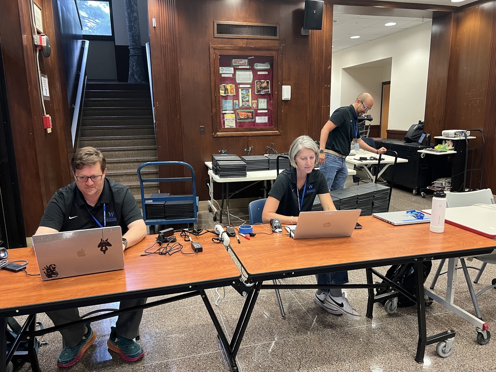 IT staff working