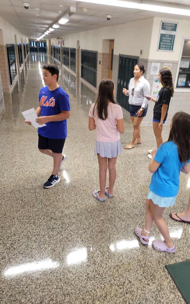 Student in the hallway