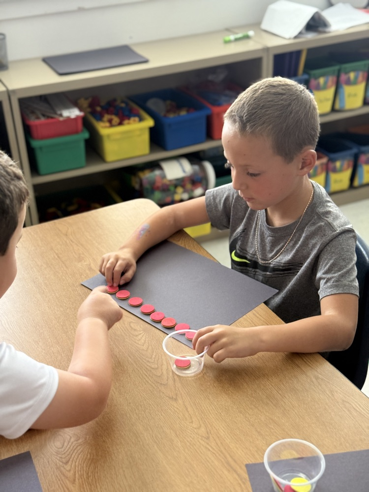 students use counters