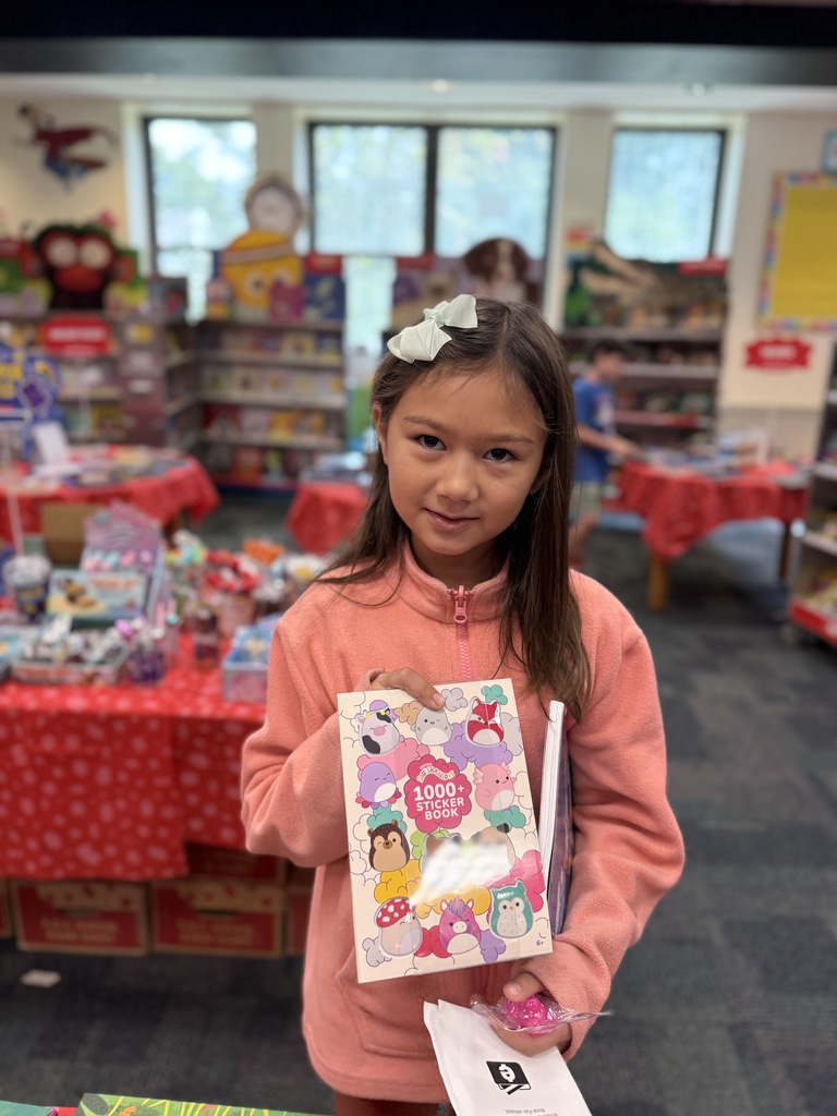 student at book fair