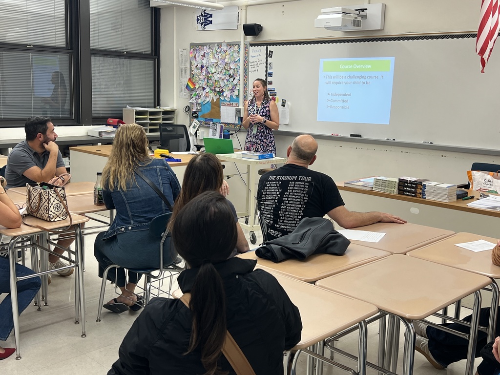 Teacher teaching parents