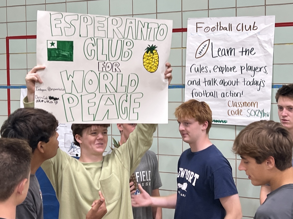 Students advertise club