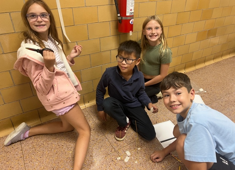 students working in a group on a design challenge