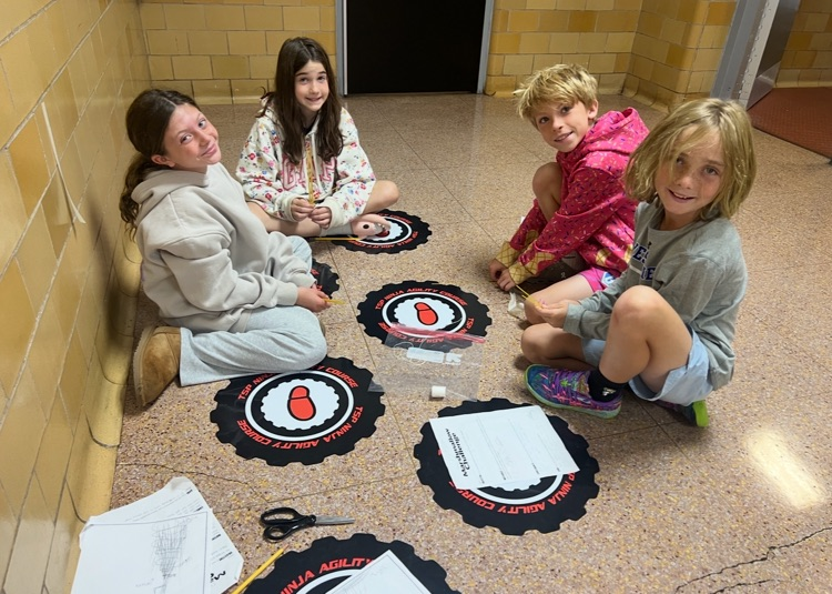 students working in a group on a design challenge