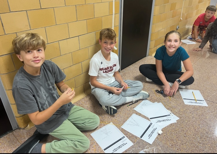 students working in a group on a design challenge