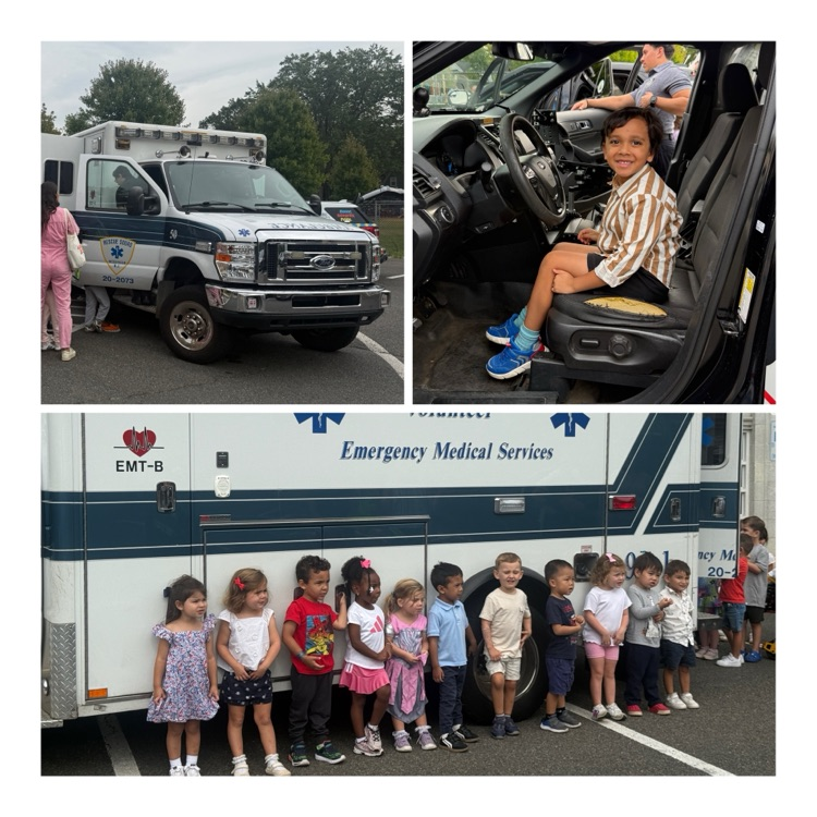 students engage with community helpers at Touch-A-Truck