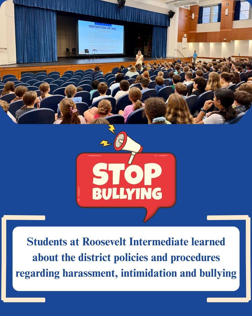 students at an anti - bullying presentation