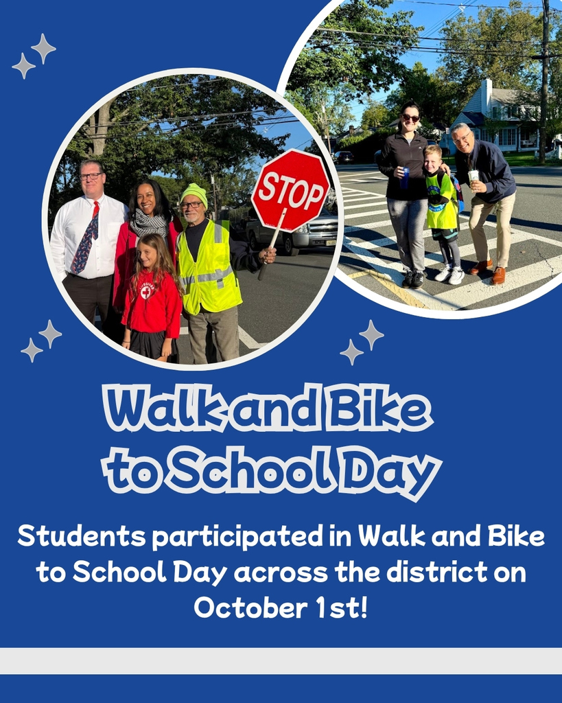 Students, parents, crossing guards and administrators walking to school