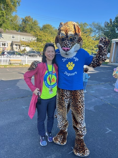 Principal and Jazzy pose for the photo!