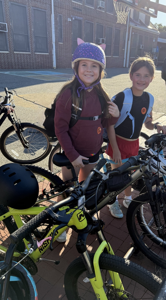 students by bike