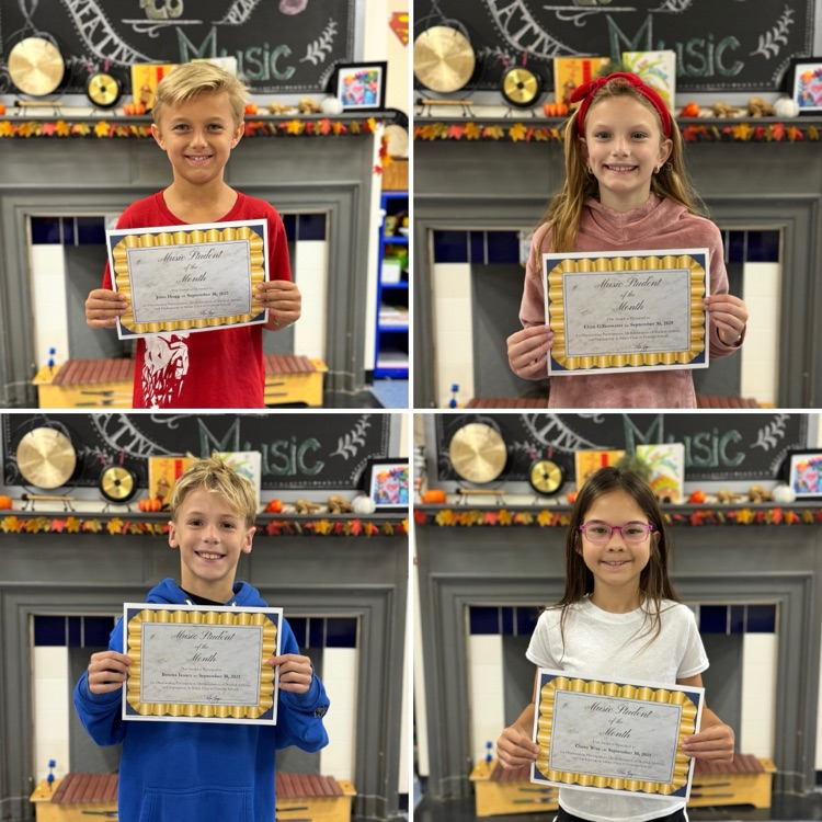 music students of the month