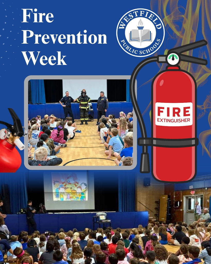 Students at the fire prevention week assembly