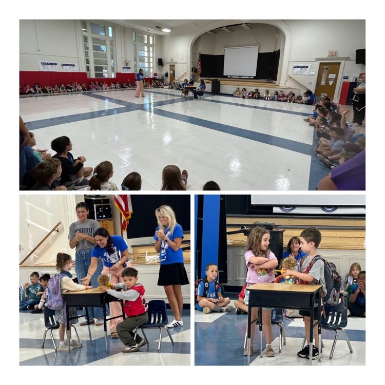 students engage in the bucket filling assembly