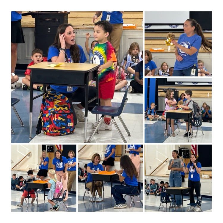 students engage in the bucket filling assembly