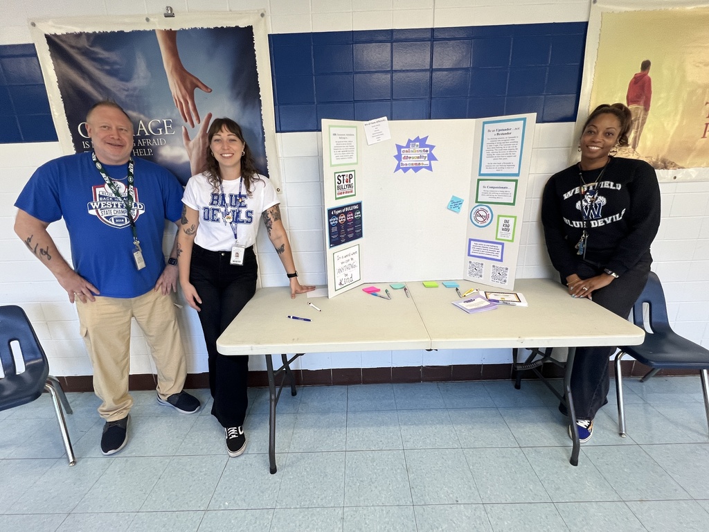 SAC and anti-bullying counselors display