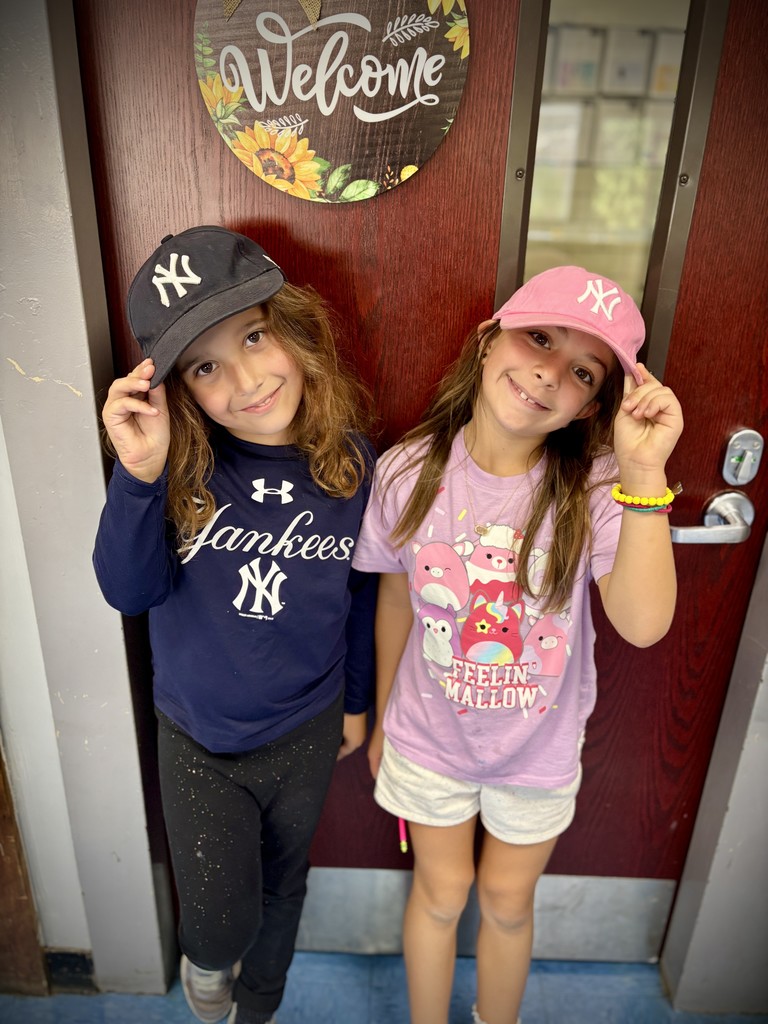 Students wearing their favorite hat.