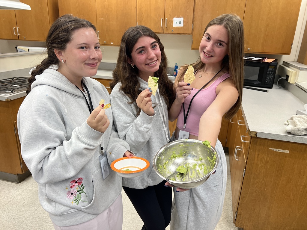 Students with home made Guacamole 