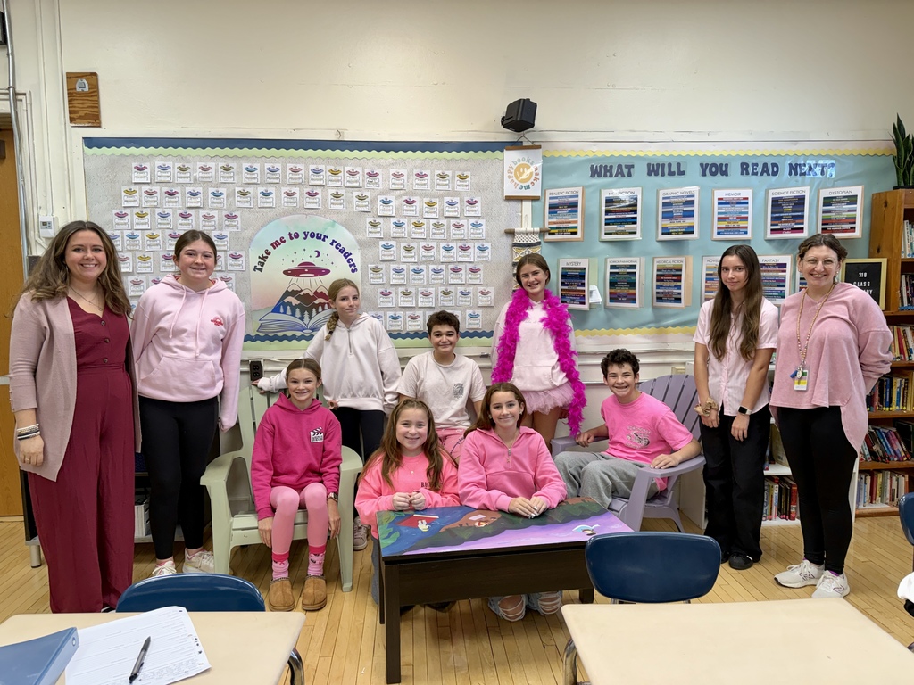 It's a PINK OUT at Roosevelt School...students and staff wear pink on Friday, October 17th as a symbol of support and compassion for those individuals and families in our community affected by breast cancer!