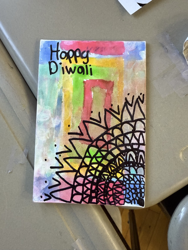 Students learn about Diwali