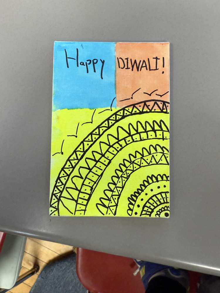 Students learn about Diwali