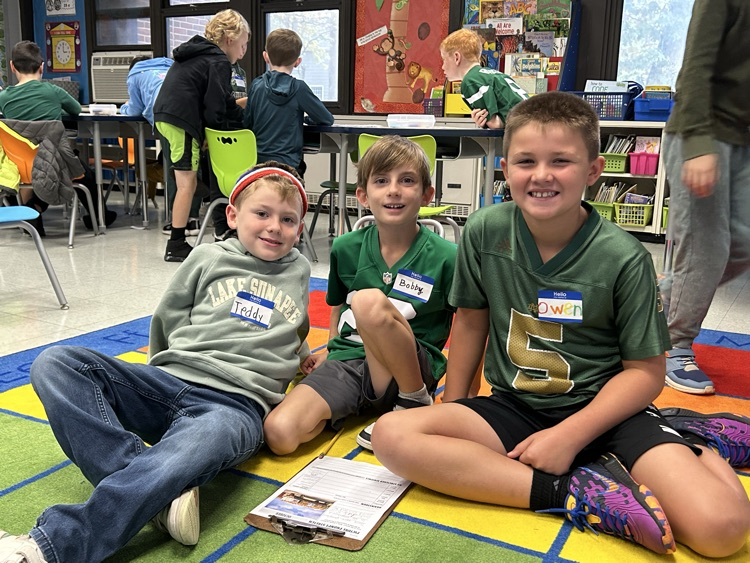 say hello to buddies 