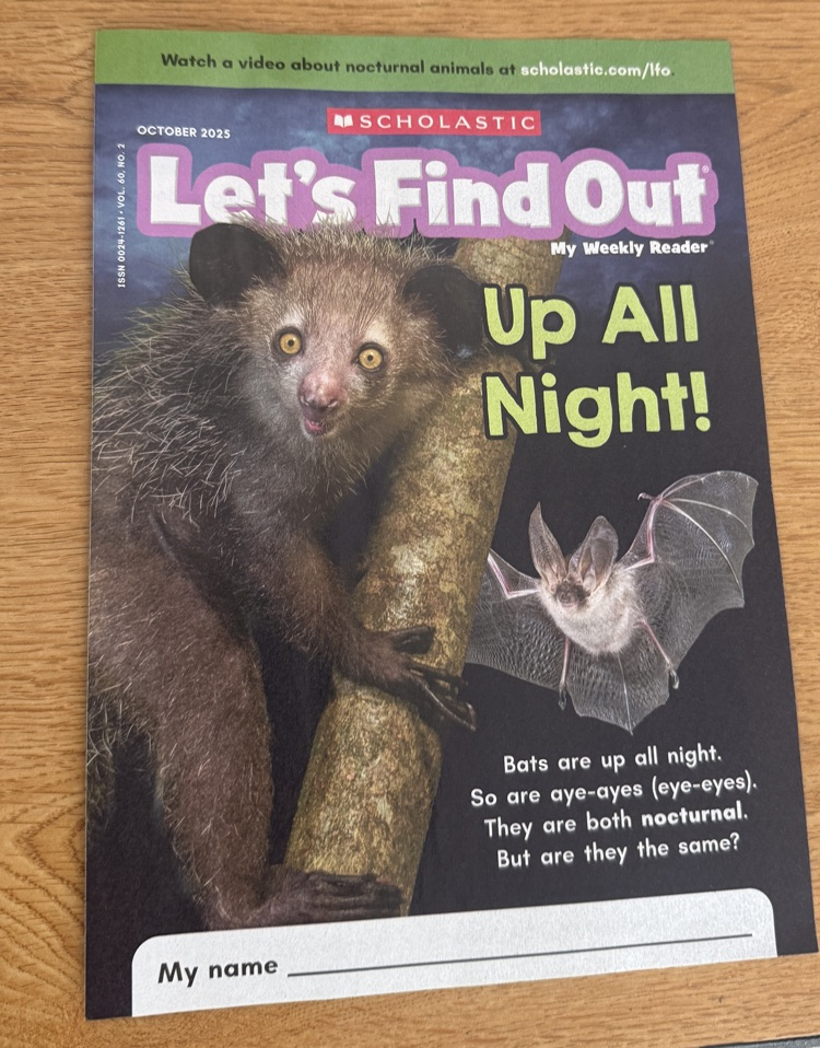 photograph of the let’s find out magazine