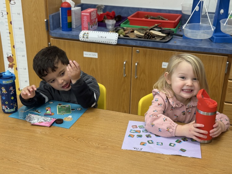 students enjoy socializing during snack time