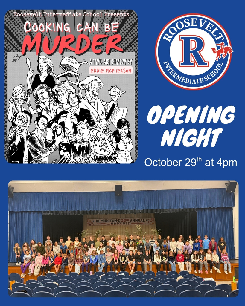 RIS Fall Play and cast graphic