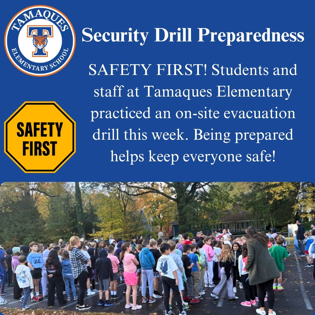 students practicing a safety drill