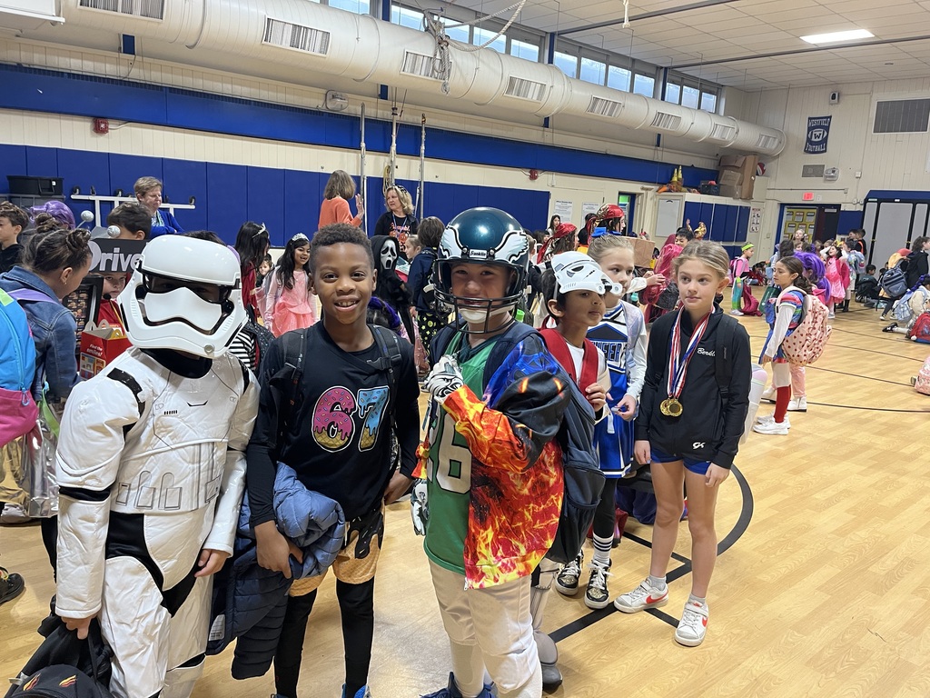 Students dressed and ready for a fun day.