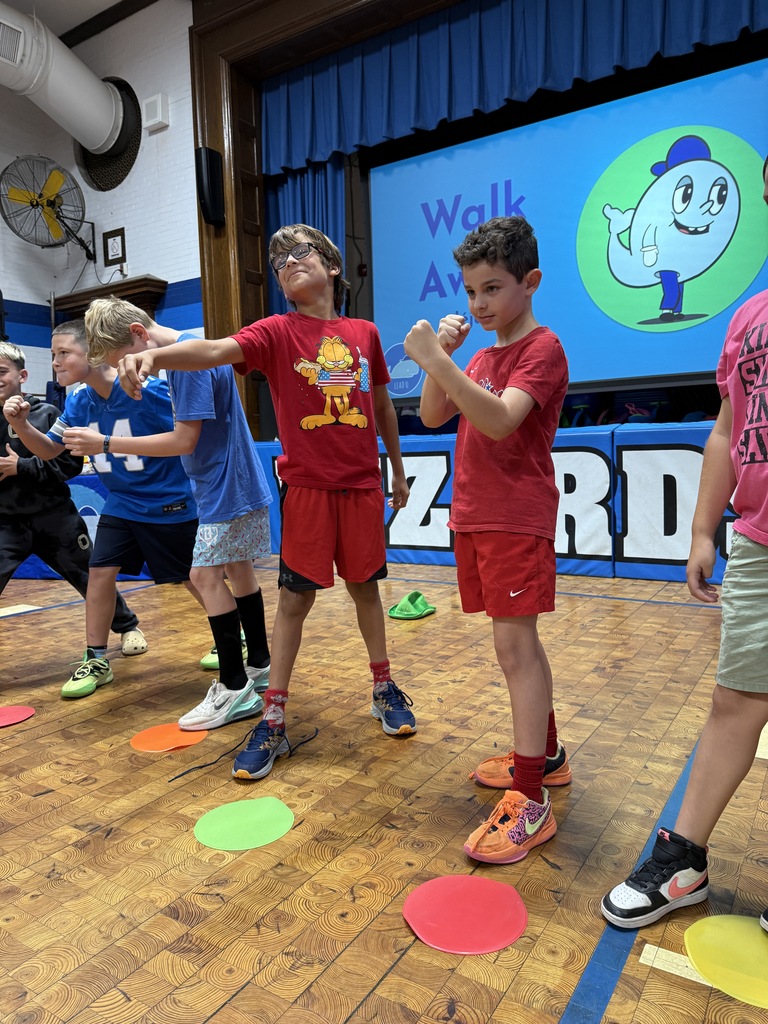 students participating in LeadU assembly