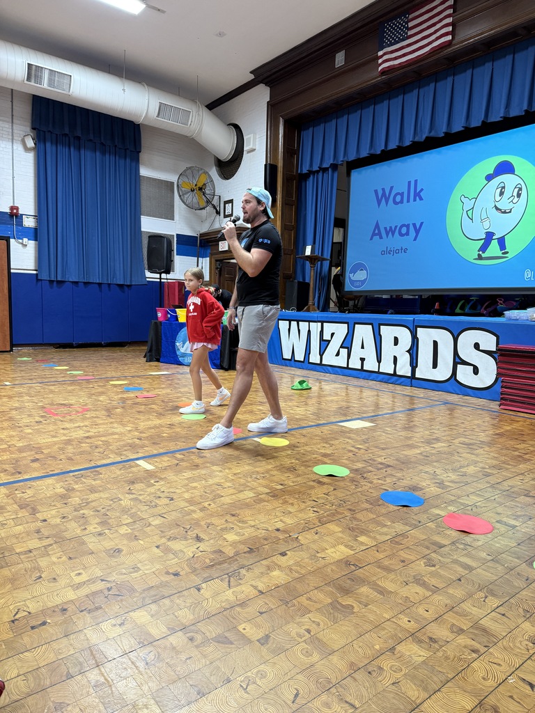 students participating in LeadU assembly