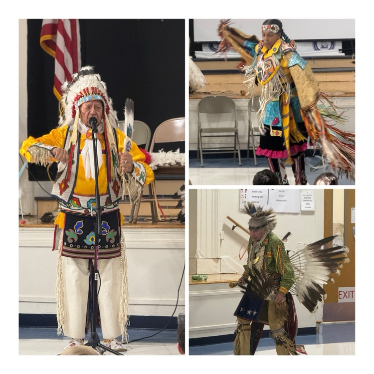 students engage in the Thunderbird Native American Indian assembly