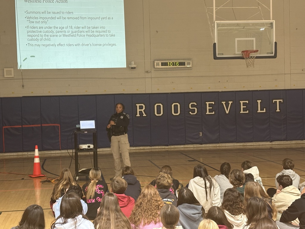 As part of our continued efforts to promote E-Bike safety, School Resource Officer Riley delivered an informative presentation to students during their PE/Health classes today. The session focused on safe riding practices, key township regulations and laws, and how to distinguish between legal and illegal E-Bikes.
