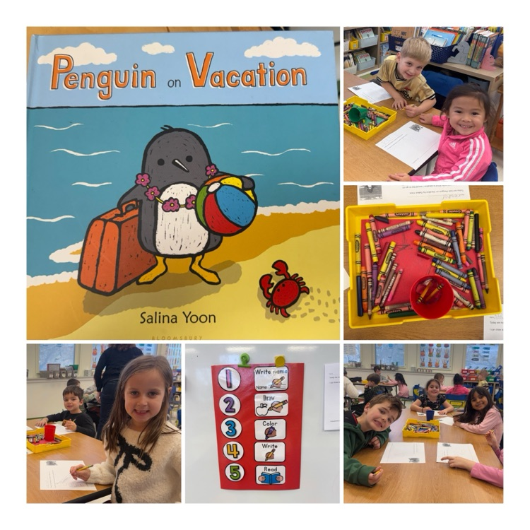 students engage in library class