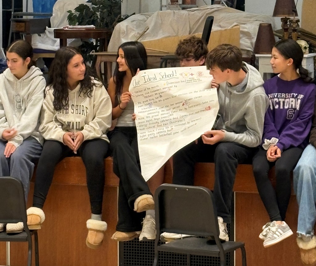 Peer leaders presenting their ideas