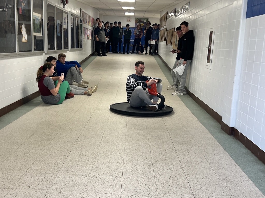 Mr. Curtis on hoverboard