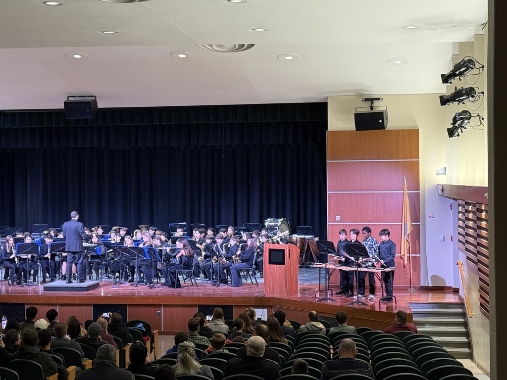 band students on stage