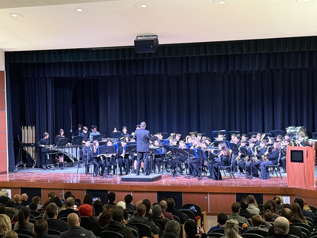 band students on stage