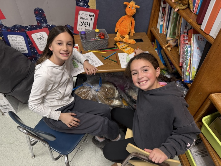 students making cards