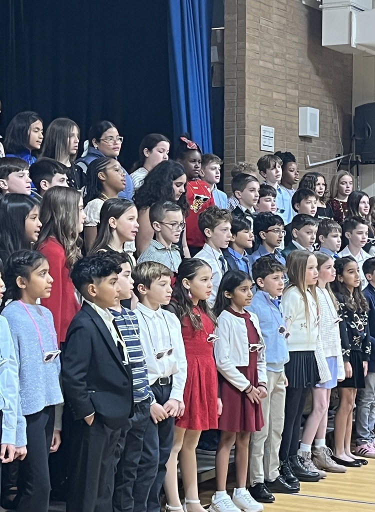 Students singing their songs.